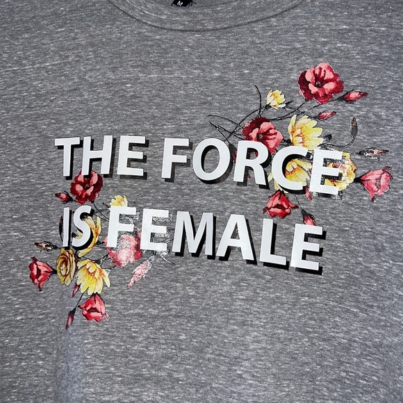 Honey & Sparkle medium t-shirt skirt sleeve lace up sides The Force Is Female - Picture 4 of 12